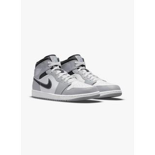 NIKE  Air Jordan 1 Mid Light Smoke  Anthracite (GS) 