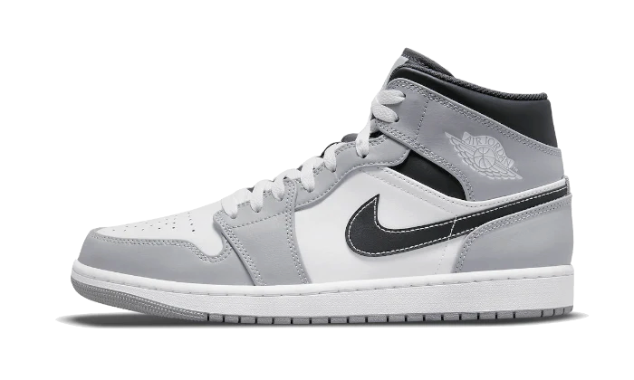 Image of Air Jordan 1 Mid Light Smoke Grey Anthracite (gs) Damen Anthrazit 40