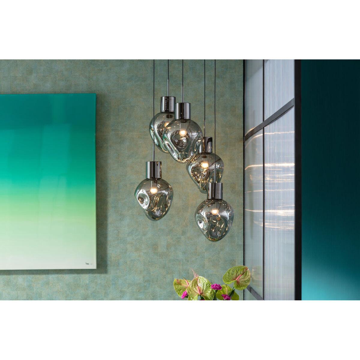 KARE Design Hängeleuchte Supernova Smoky Cinque rund 50  