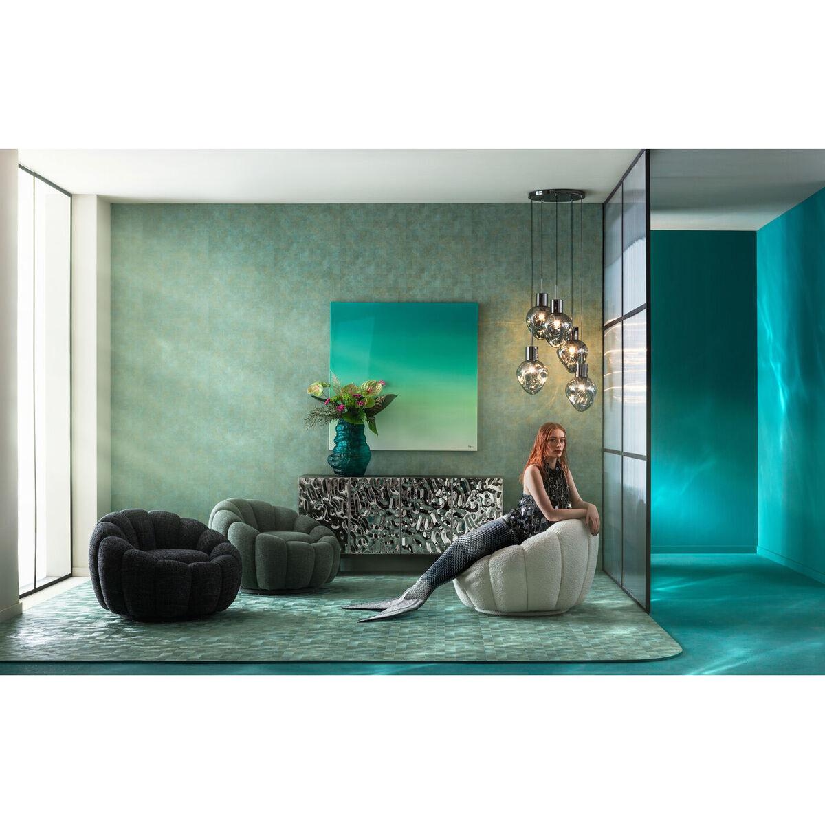 KARE Design Hängeleuchte Supernova Smoky Cinque rund 50  