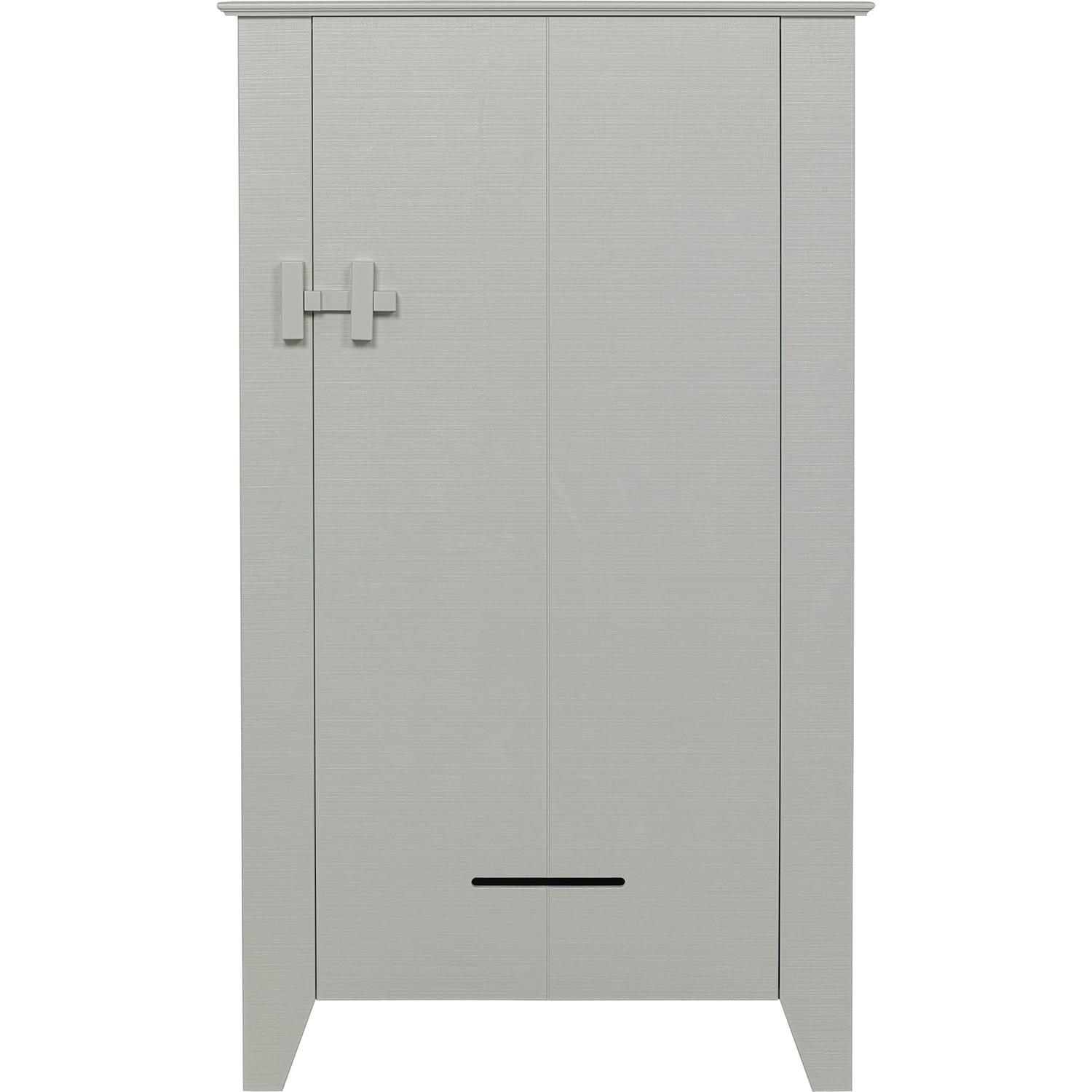 mutoni Armoire de ferme Gijs pin brouillard blanc 85x142  