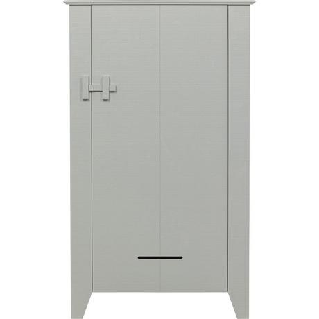 mutoni Armoire de ferme Gijs pin brouillard blanc 85x142  