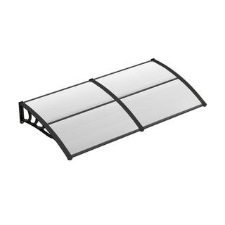 Northix 199 x 99 cm Vordach für Haustür Überdachung Haustürvordach Pultvordach Transparent  