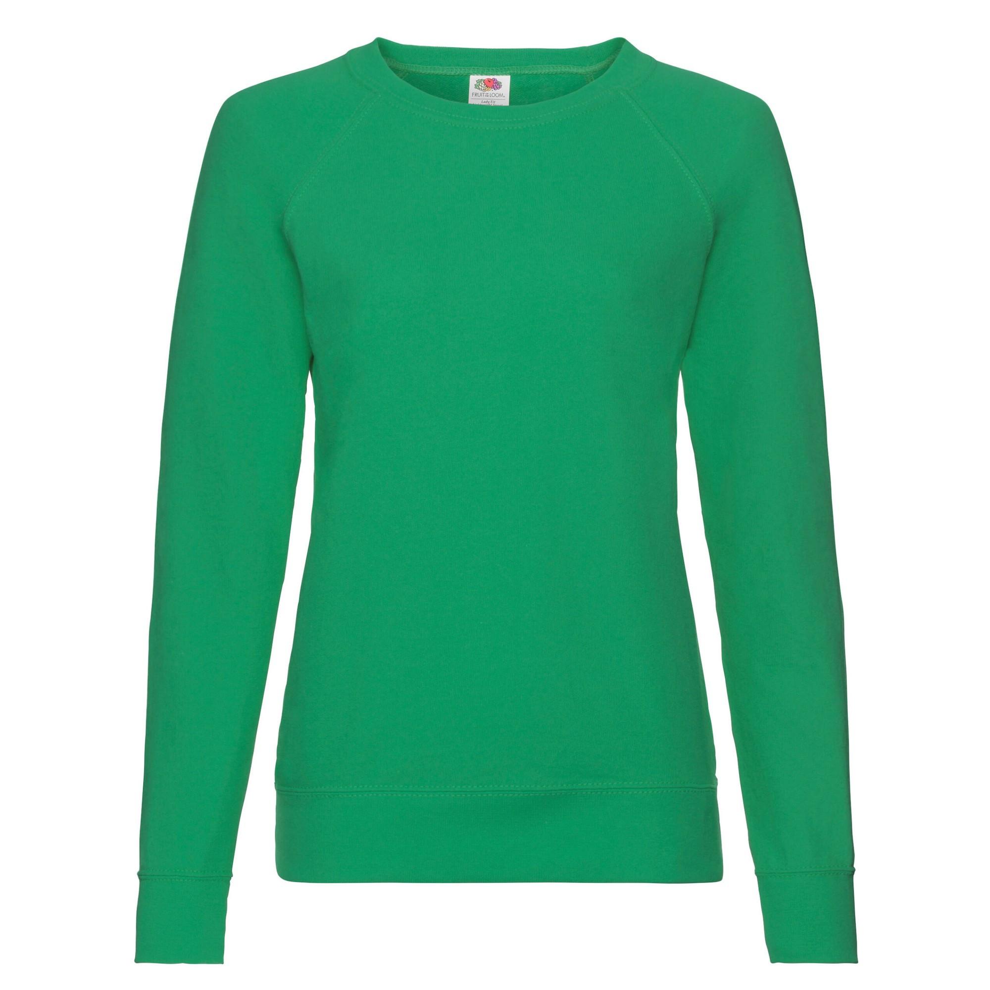 Image of Sweatshirt Leicht Raglanärmel Damen Grün 40