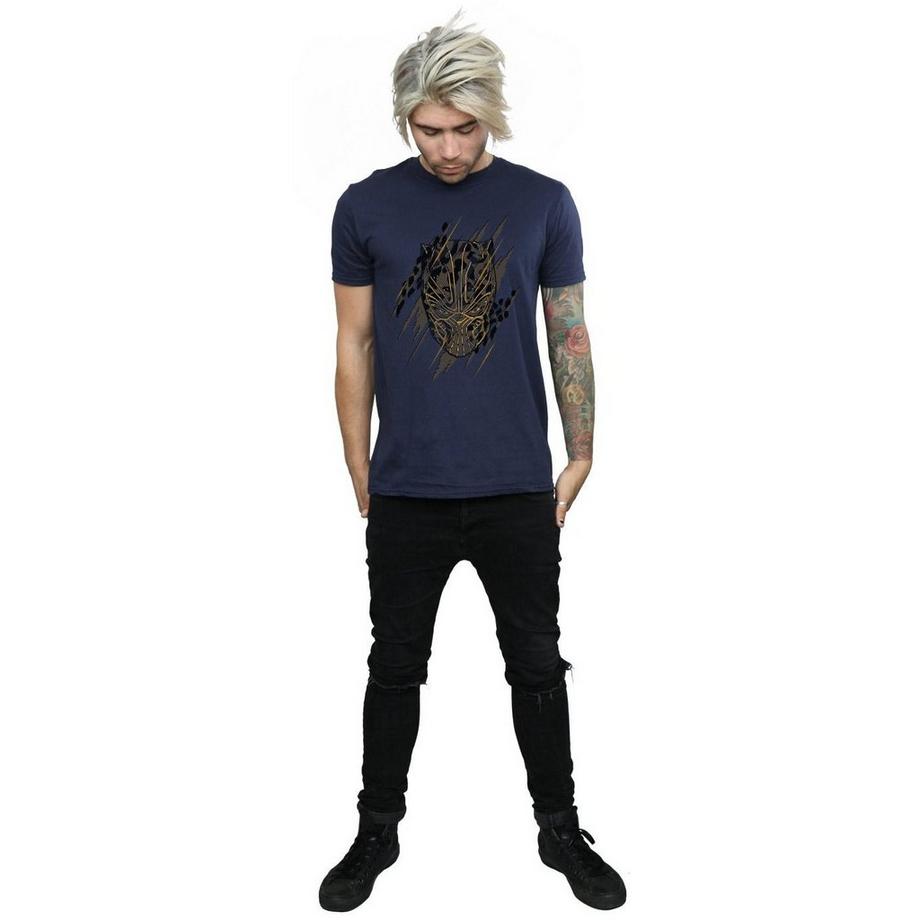 MARVEL Black Panther Mask T-Shirt Imprimé Graphique  