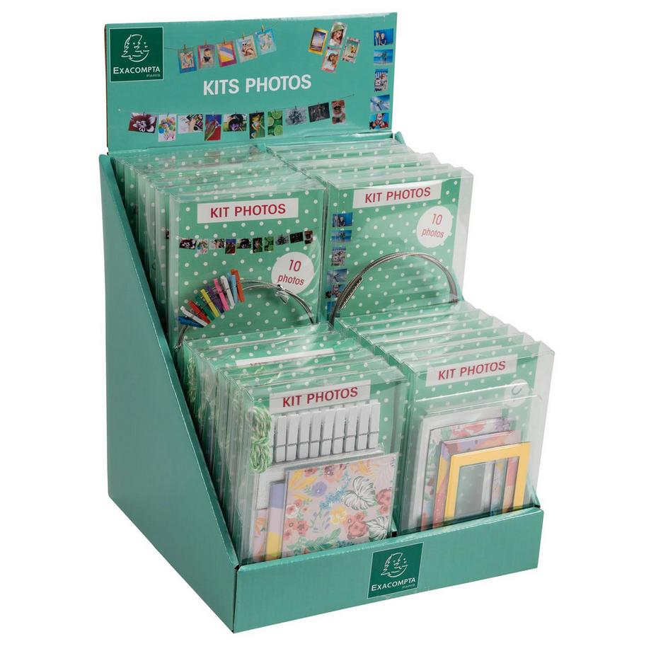 Exacompta Présentoir kits photos rempli  