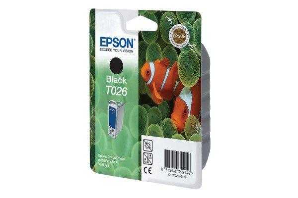 EPSON  EPSON Tintenpatrone schwarz T026401 Stylus Photo 810 540 Seiten 