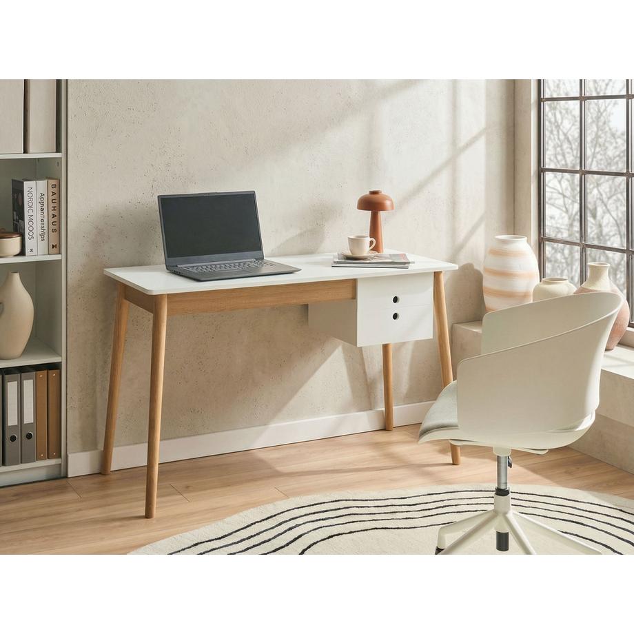 Beliani Table de bureau en Panneau de particules de bois  FENESTRA  