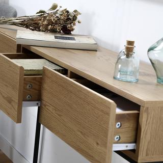 Calicosy Consolle a 3 cassetti decorazione Rovere L 120 cm  