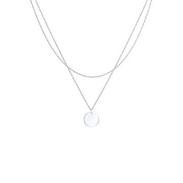 Collier Femmes Ensemble Couches Plaquette Cercle