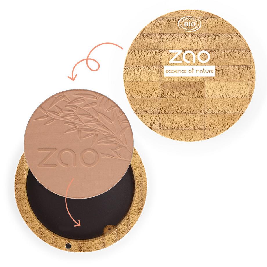 ZAO MAKEUP  Poudre compacte - Certifiée bio, vegan et rechargeable 