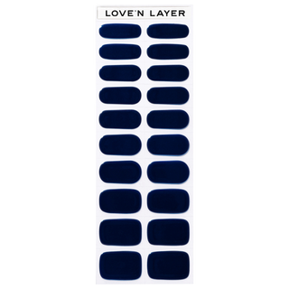 Lovenlayer  Autocollants pour ongles Solid Dark Sky Blue 