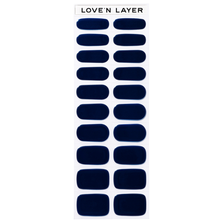 Lovenlayer  Autocollants pour ongles Solid Dark Sky Blue 