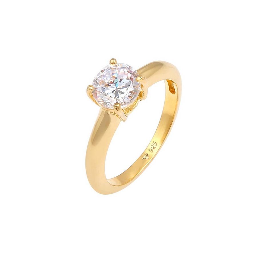 Ring Solitär Klassisch Mit Zirkonia
