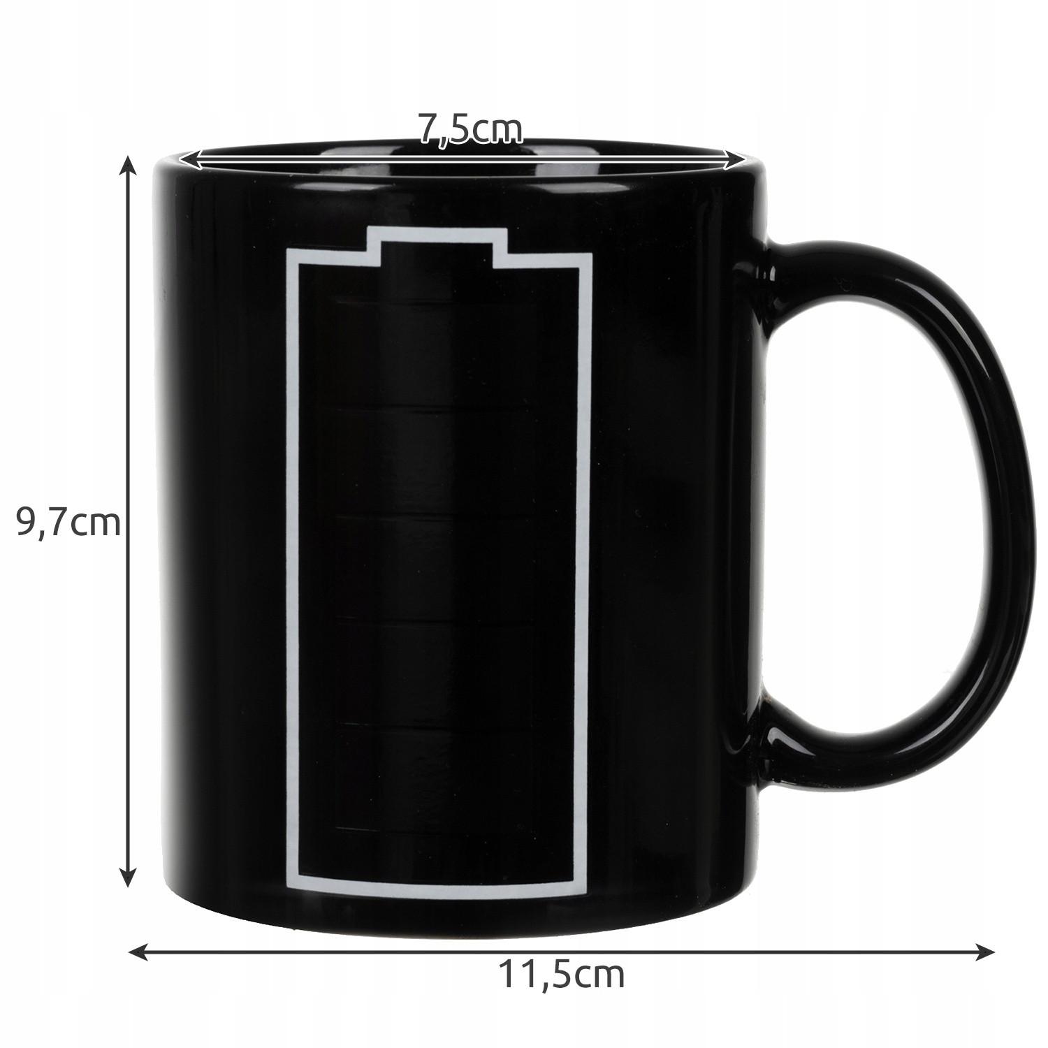 Ruhhy Magic Mug mit Batterieanzeige - 330 ml  