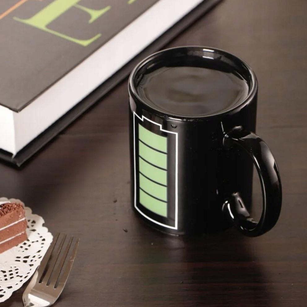 Ruhhy Magic Mug mit Batterieanzeige - 330 ml  