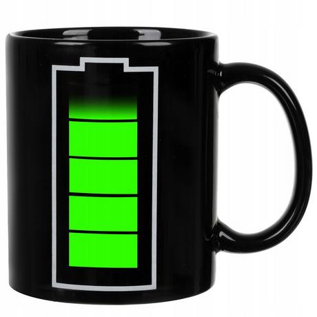 Ruhhy Magic Mug mit Batterieanzeige - 330 ml  