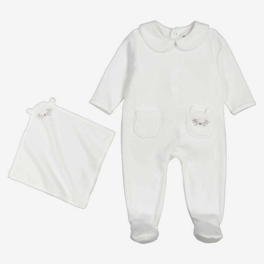 La Redoute Collections  Lot de 2 pièces pyjama et doudou en velours 