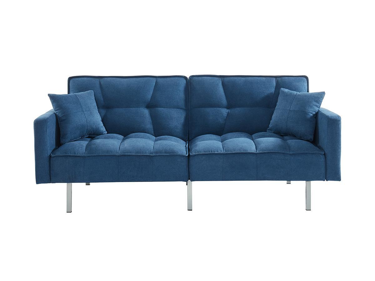 Vente-unique Schlafsofa Klappsofa 3Sitzer MINEY Stoff  