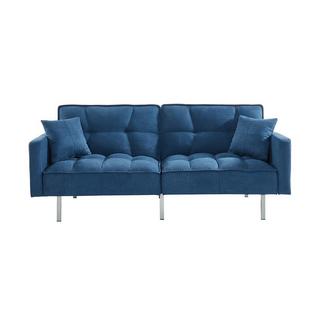 Vente-unique Schlafsofa Klappsofa 3Sitzer MINEY Stoff  