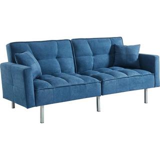 Vente-unique Divano letto 3 posti clicclac in Tessuto Blu MINEY  