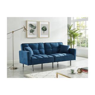 Vente-unique Schlafsofa Klappsofa 3Sitzer MINEY Stoff  