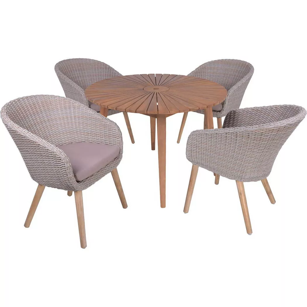 Garden Pleasure Garten-Essgruppe "FREMONT/ARVADA Set 01" 5 Stk. tlg.