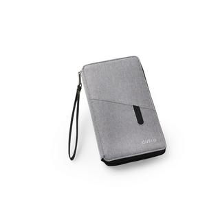 dufco by styro Reisemappe mit Powerbank 4000 mAh "Smart Organizers", grau mit dufco Logo, 14x24.2x2.8cm  