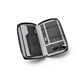 dufco by styro Portefeuille de voyage avec powerbank 4000 mAh "Smart Organizers", gris avec dufco logo, , 14x24.2x2.8cm  