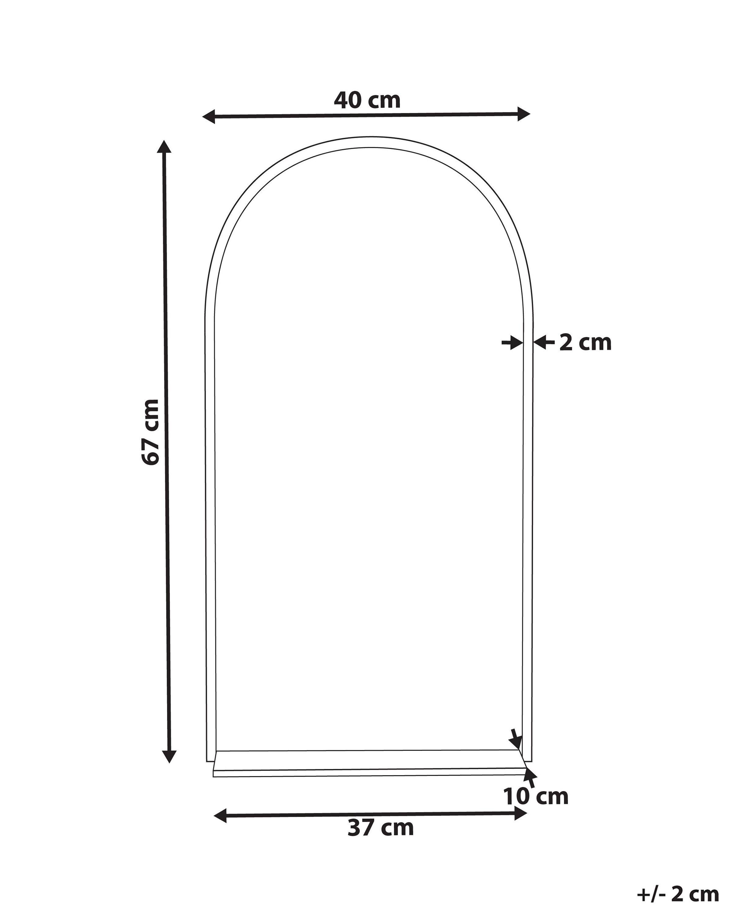 Beliani Miroir en MDF Moderne DOMME  