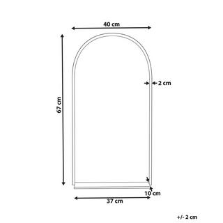 Beliani Miroir en MDF Moderne DOMME  