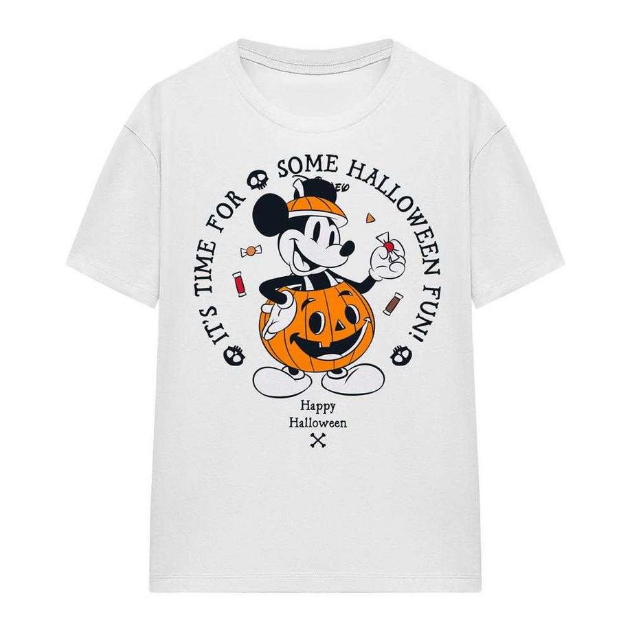 Tshirt motif Mickey Mouse motiftyle citrouille