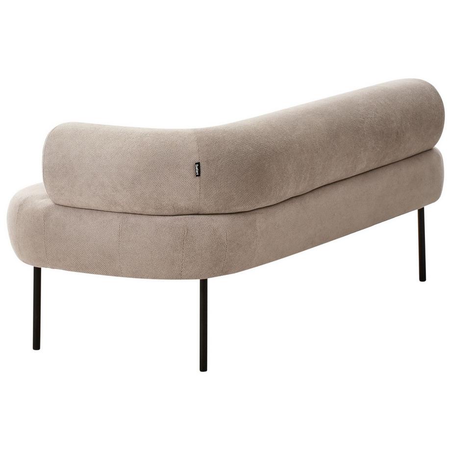 Beliani Chaise longue côté droit en Tissu Moderne MIRMANDE  