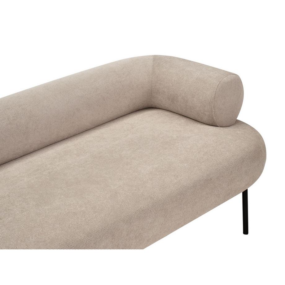 Beliani Chaise longue côté droit en Tissu Moderne MIRMANDE  