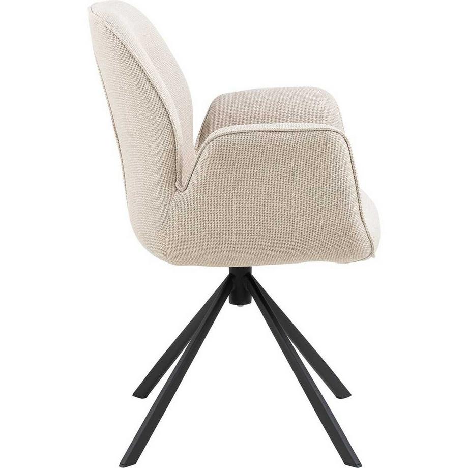 mutoni Esszimmerstuhl mit Armlehnen Aurora drehbar (1 Stück)  