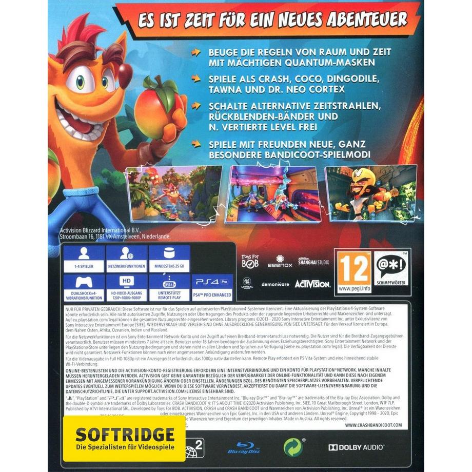 ACTIVISION BLIZZARD  Crash Bandicoot 4: It’s About Time 