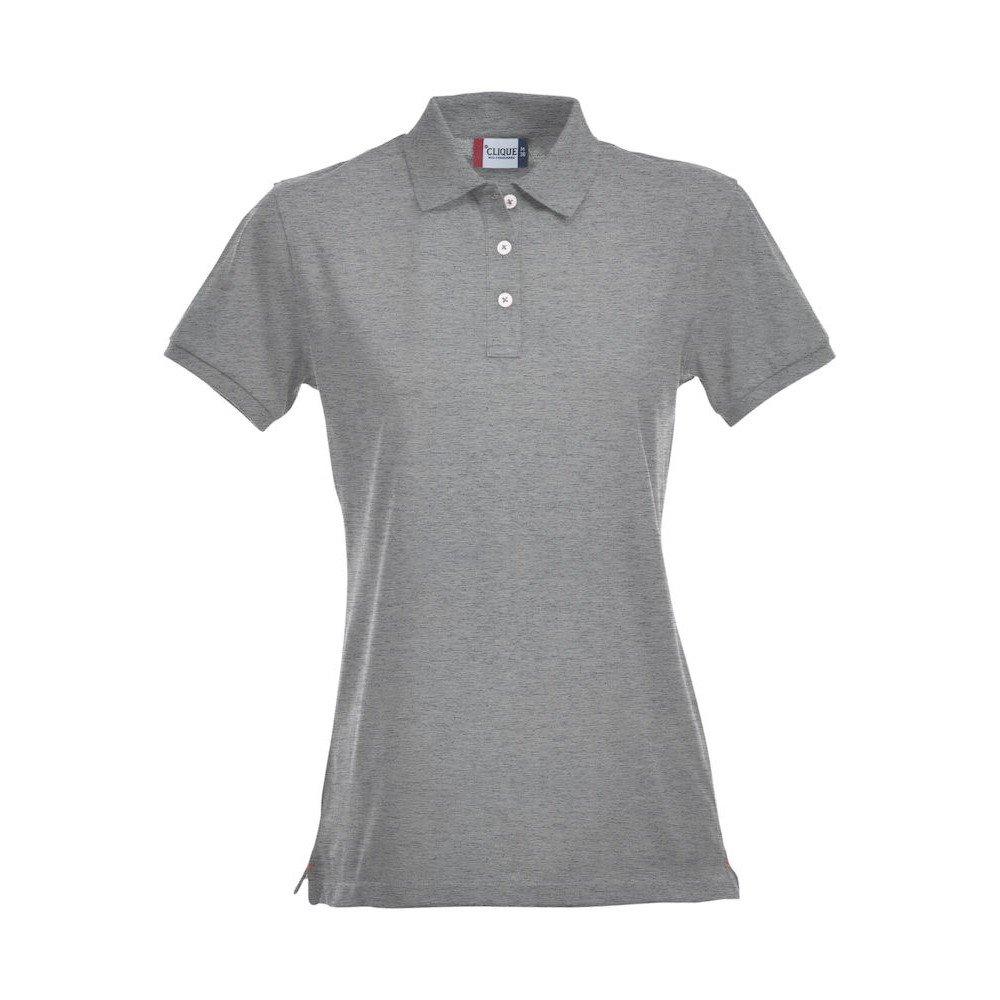 Image of Premium Poloshirt Damen Grau L