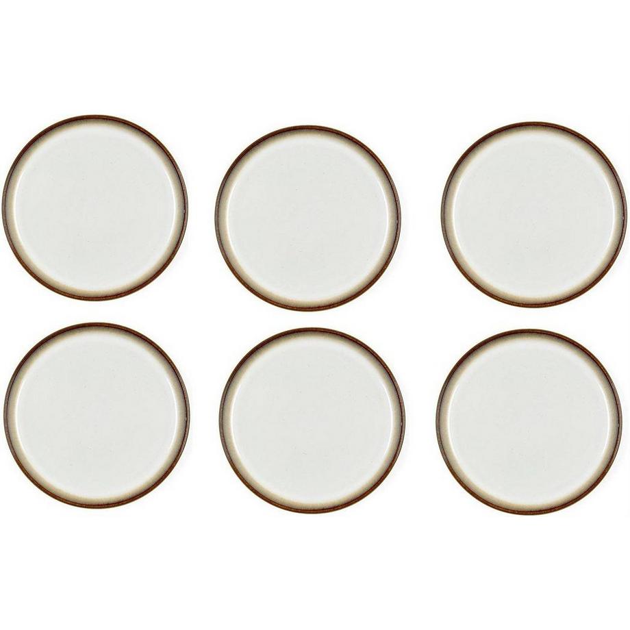 Bitz Frühstücks- & Dessertteller Ø 21 cm, 6 Stück, GrauCrème  
