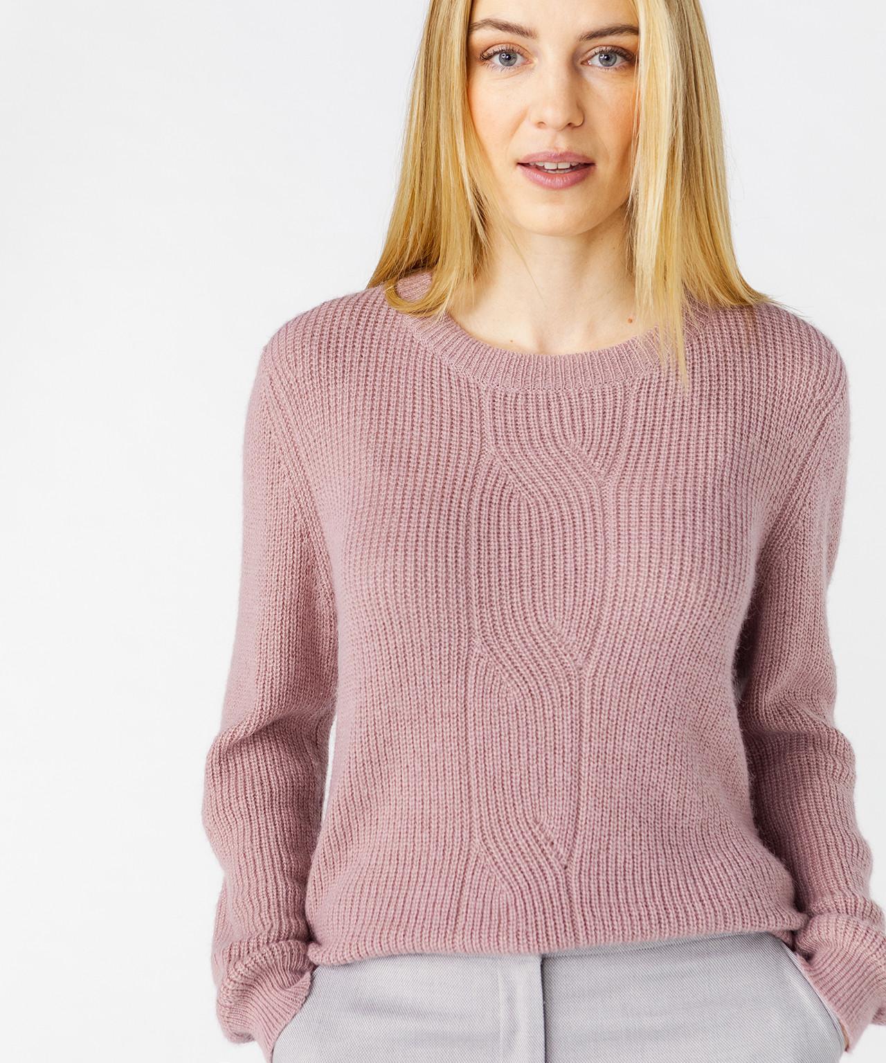 Image of Pullover Mit Rundhalsausschnitt Aus Alpaka-mix. Damen Braun 46/48