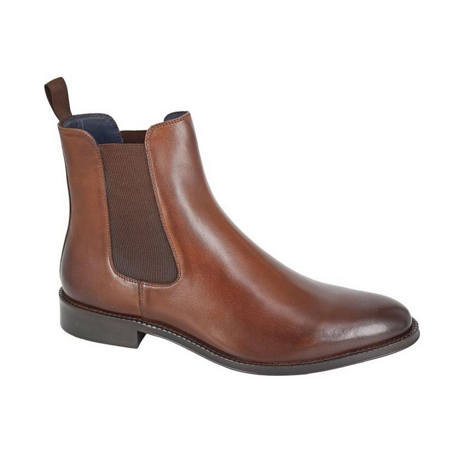 Stiefeletten, Unifarben, Leder