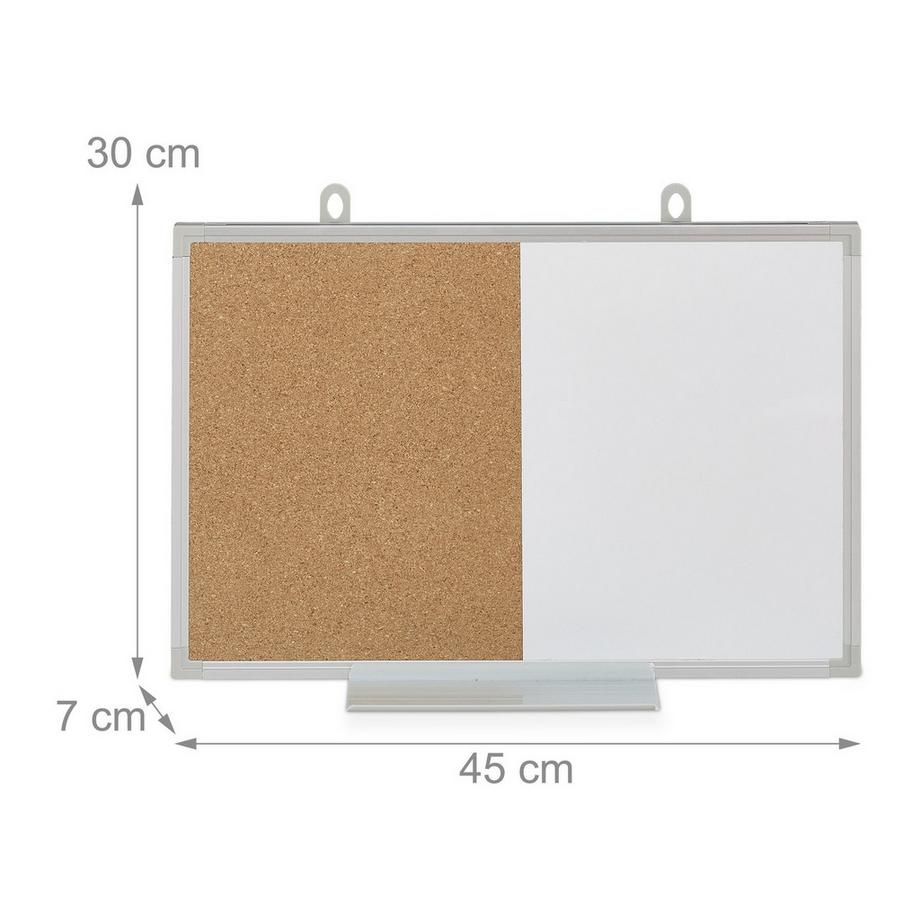B2X  Kombination aus Pinnwand und Magnettafel 