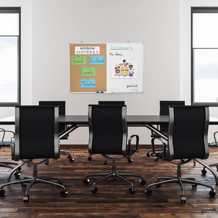 B2X  Kombination aus Pinnwand und Magnettafel 