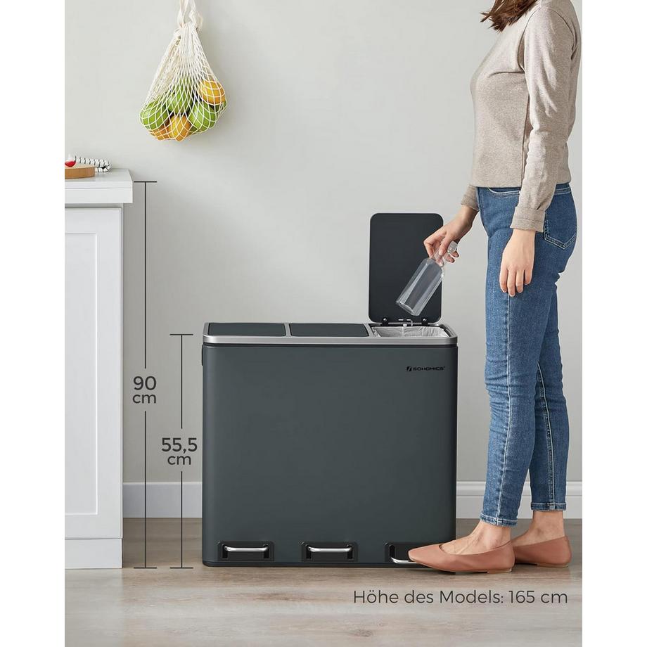 Songmics Küchenmülleimer Trennsystem  