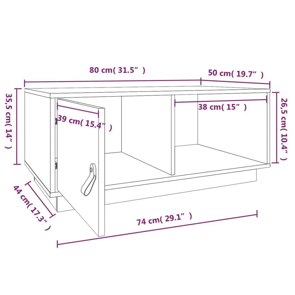 VidaXL Couchtisch holz  