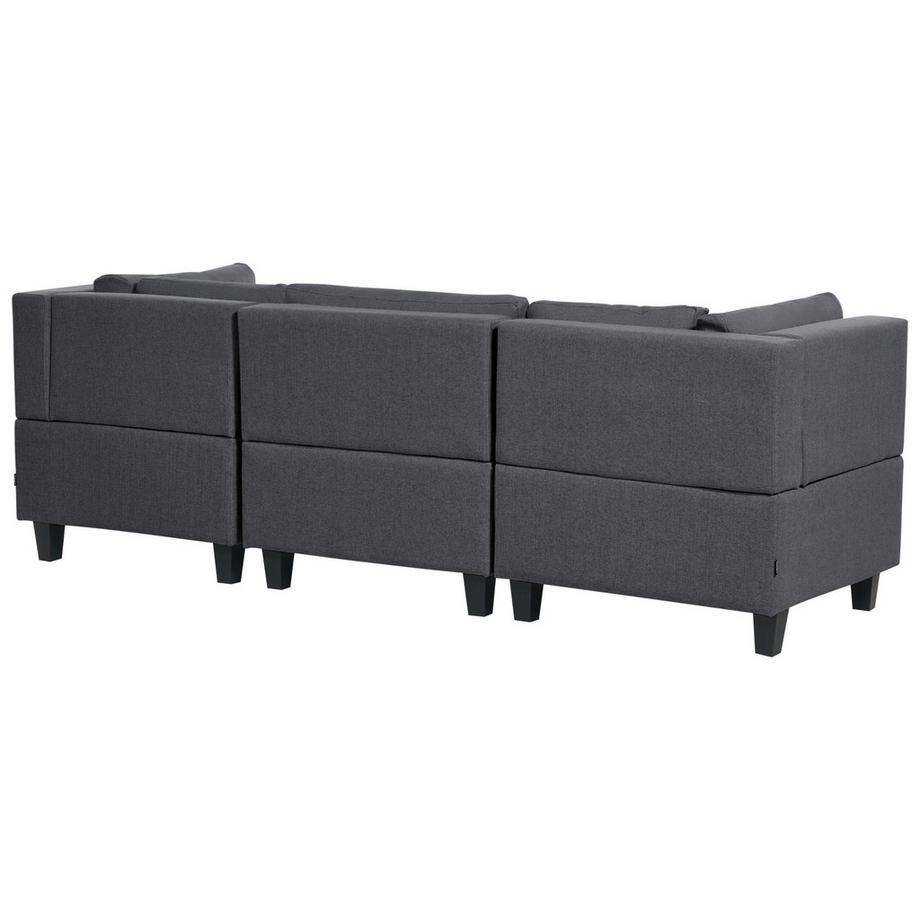 Beliani Canapé d'angle en Tissu  UNSTAD  