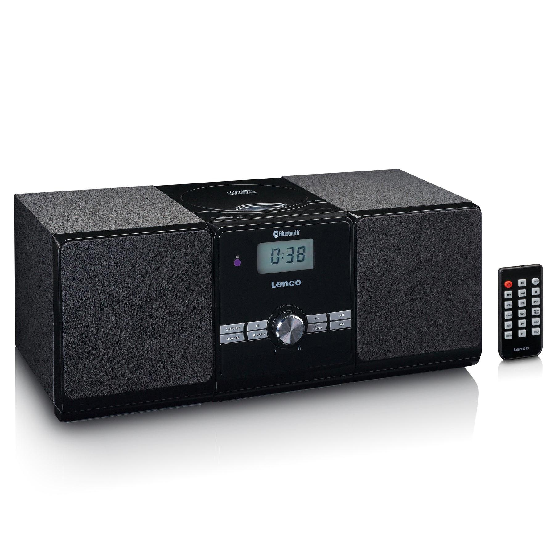 Lenco  Lenco MC-030BK Home-Stereoanlage Heim-Audio-Mikrosystem 10 W Schwarz 