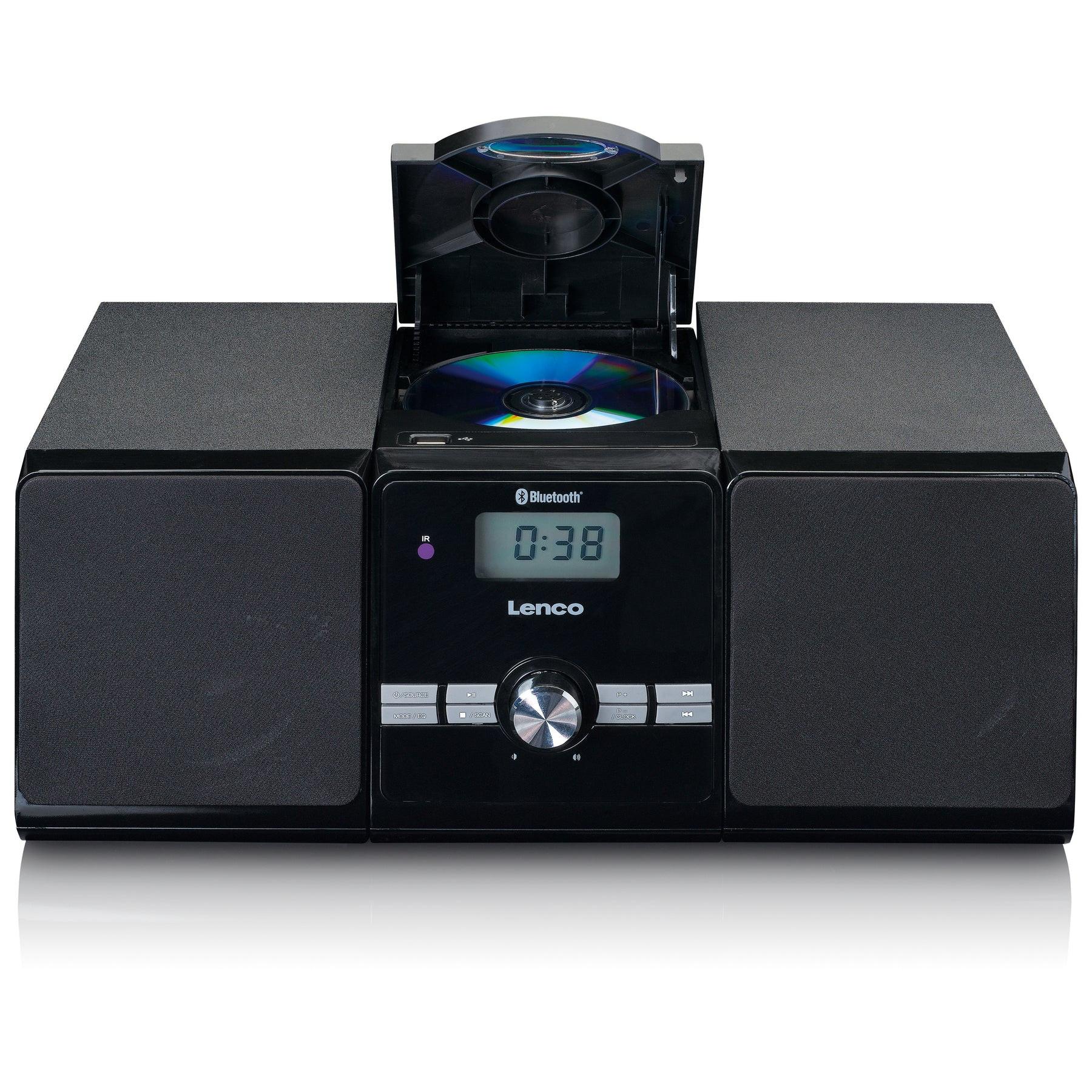 Lenco  Lenco MC-030BK Home-Stereoanlage Heim-Audio-Mikrosystem 10 W Schwarz 