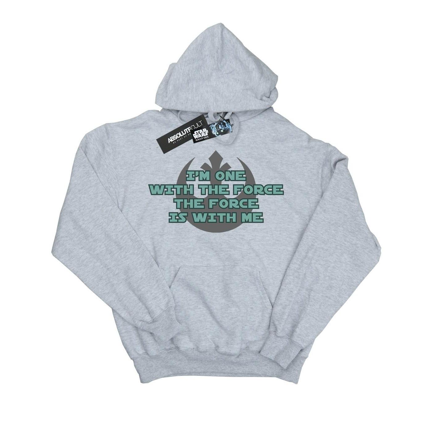 Image of Rogue One I'm One With The Force Green Kapuzenpullover Herren Grau 3XL
