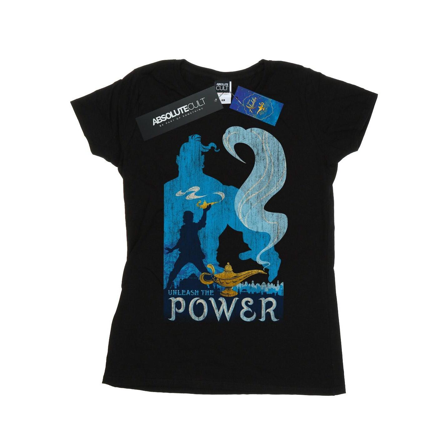 Image of Aladdin Movie Unleash The Power Tshirt Damen Schwarz XXL