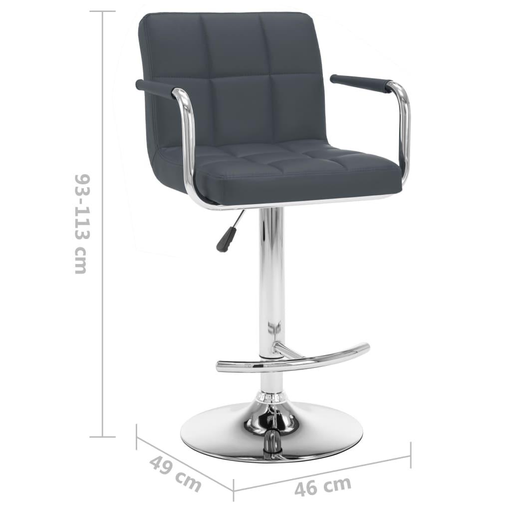 VidaXL Tabouret de bar cuir artificiel  